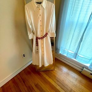 Zara size M beautiful white dress